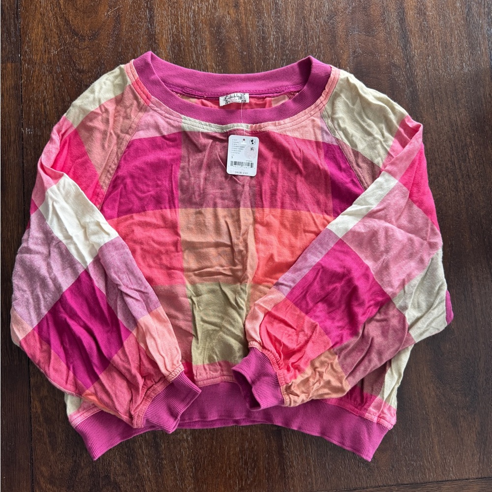 Free People Sugar Cookie Flannel Pullover Warm Combo Size small